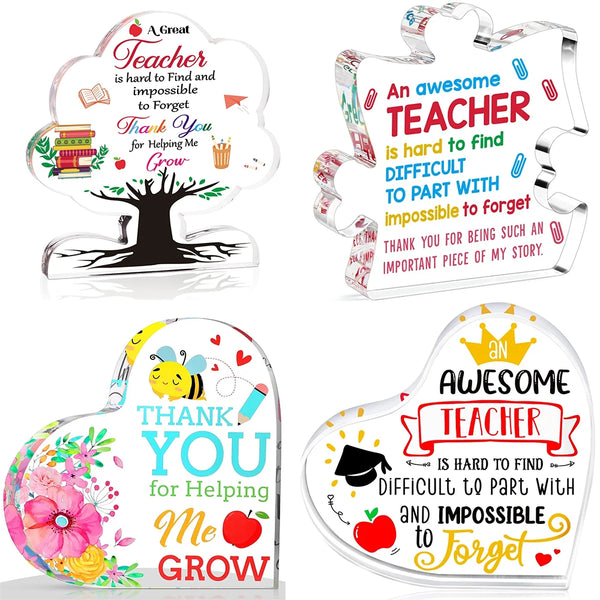 Placa Decorativa para Maestros y Regalos de Agradecimiento