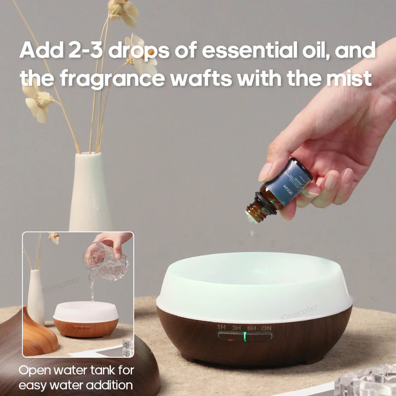 Wood Grain USB Aromatherapy Diffuser
