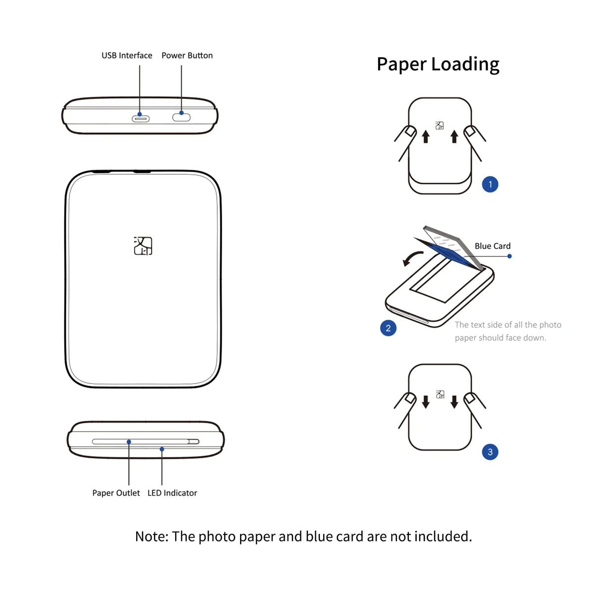 Adhesive-Backed Photo Paper for HP Sprocket & ZINK Printers (2x3")
