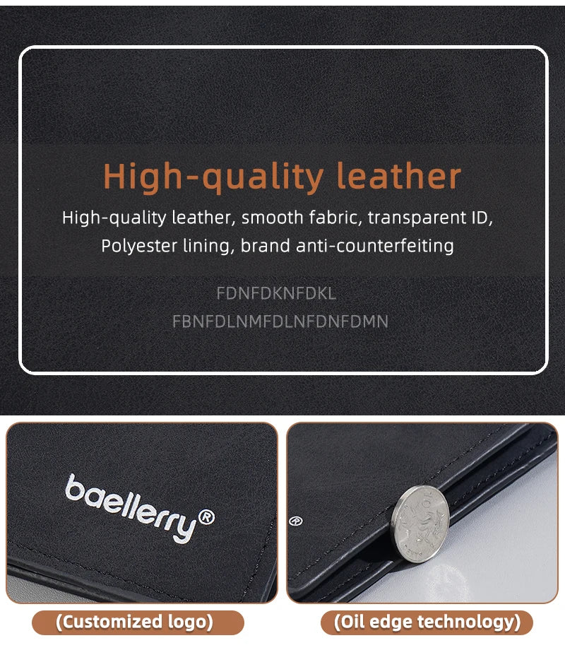 Minimalist Card Holder Wallet for Men with Multiple Slots