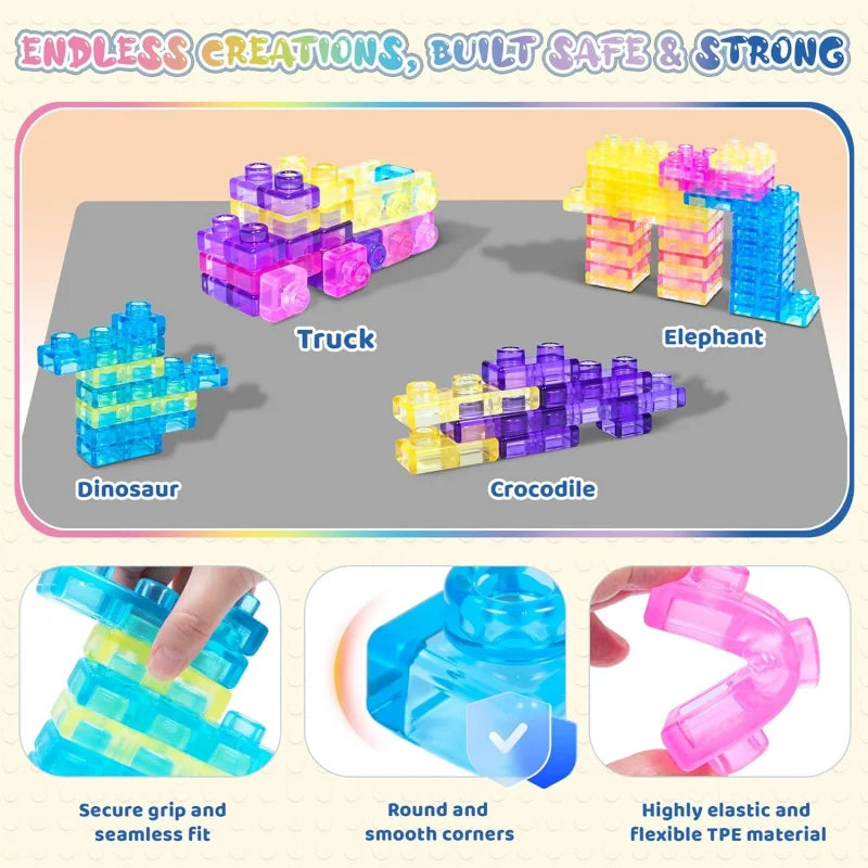 Soft Jelly Building Blocks Sensory Toy Set