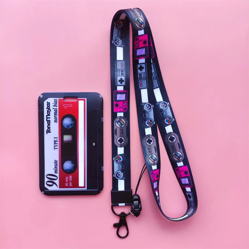 Retro Camera Card Holder with Lanyard