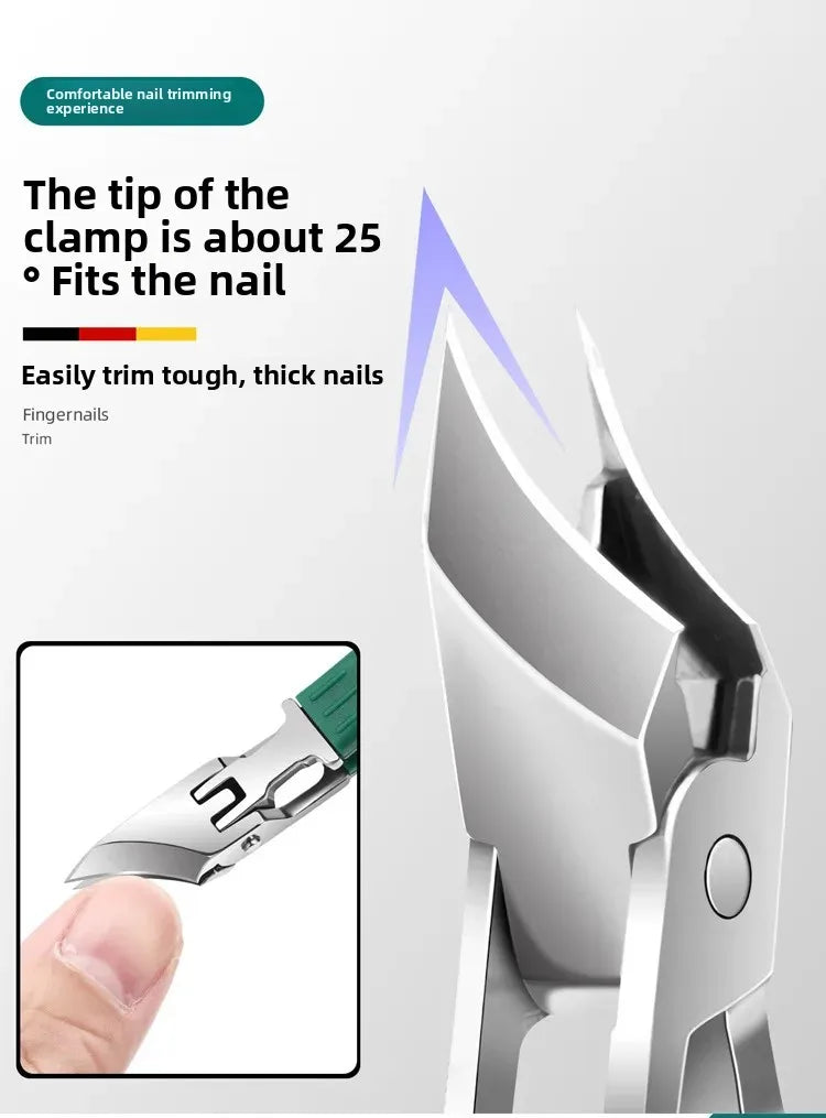 Precision Slant-Edge Stainless Steel Nail Clipper