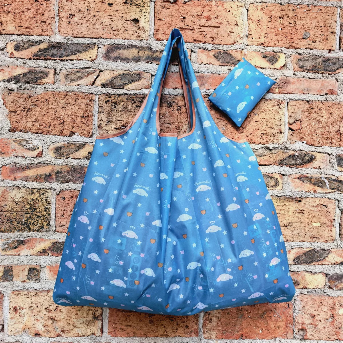 Foldable Eco-Friendly Shopping Bag with Cartoon Print