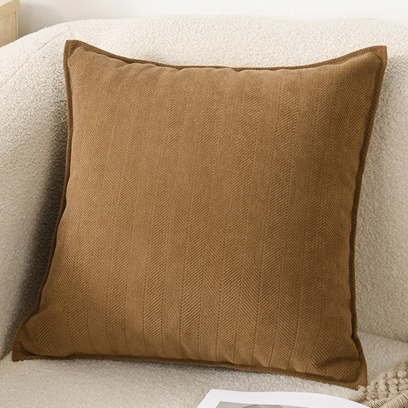 Luxury Chenille Throw Pillow Covers – Soft Square Cushion Cases for Sofa, Bed, and Living Room