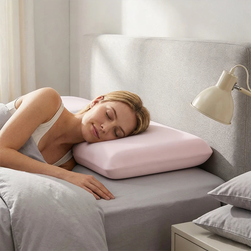 Cooling Ice Silk Pillowcase – Breathable & Soft