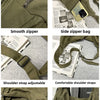 Cotton Canvas Crossbody Bag with Large Capacity