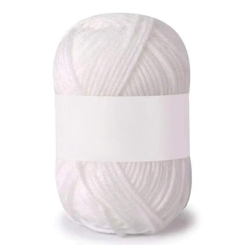 Soft Milk Cotton Knitting Yarn – Anti-Pilling 4ply Yarn for Crochet & Knitting