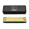A black electronic harmonica with a gold-colored connector and an IRIN logo.