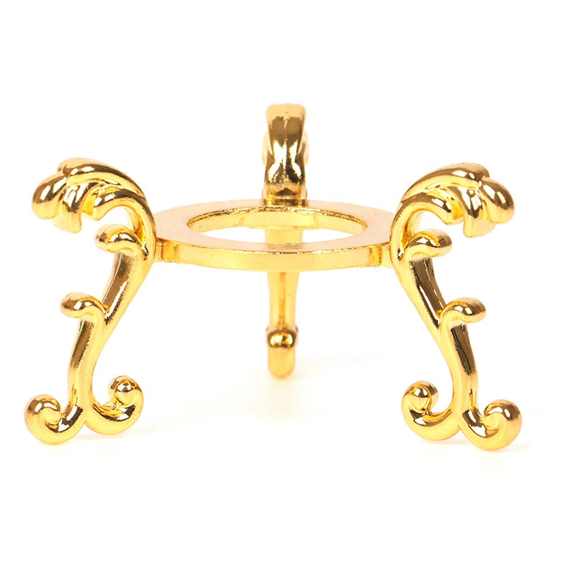 Gold-Plated Crystal Ball Display Stand