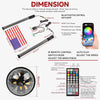 2-Pack LED Whip Lights with App & Remote Control