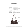 Handwoven Hobo Shoulder Bag with Large Inner Pocket