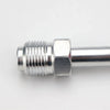 Silver metal airless paint sprayer extension pole with threaded end