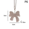 Rhinestone Letter Car Rearview Mirror Pendant