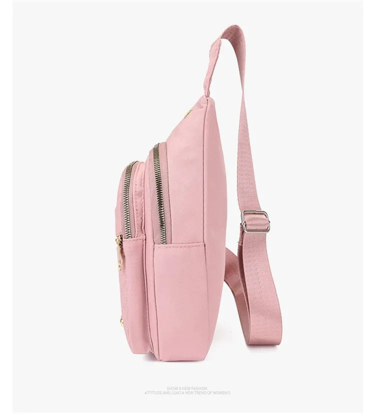 Women's Waterproof Sling Crossbody Bag with Adjustable Strap