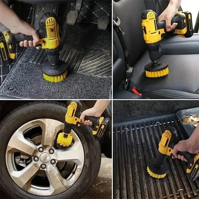 Drill Brush Attachment Set (3-Piece)