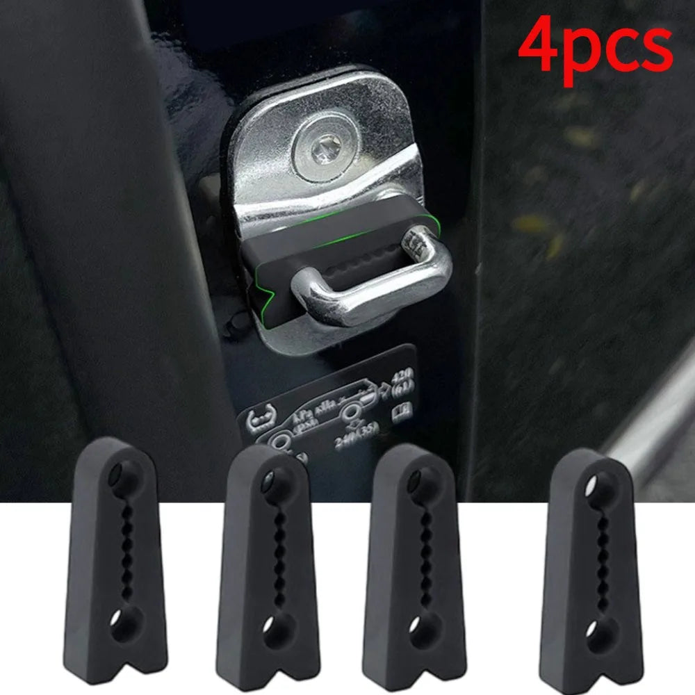 Silicone Car Door Lock Protectors – Noise Reduction & Anti-Collision Covers (Set of 4)