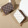 Vintage Zippered Card Holder Wallet with Coin Pocket