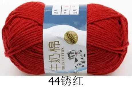Milk Cotton Crochet Yarn – Soft, Durable Knitting Thread in 91 Colors