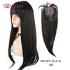 Long Wavy Hair Topper with Clips