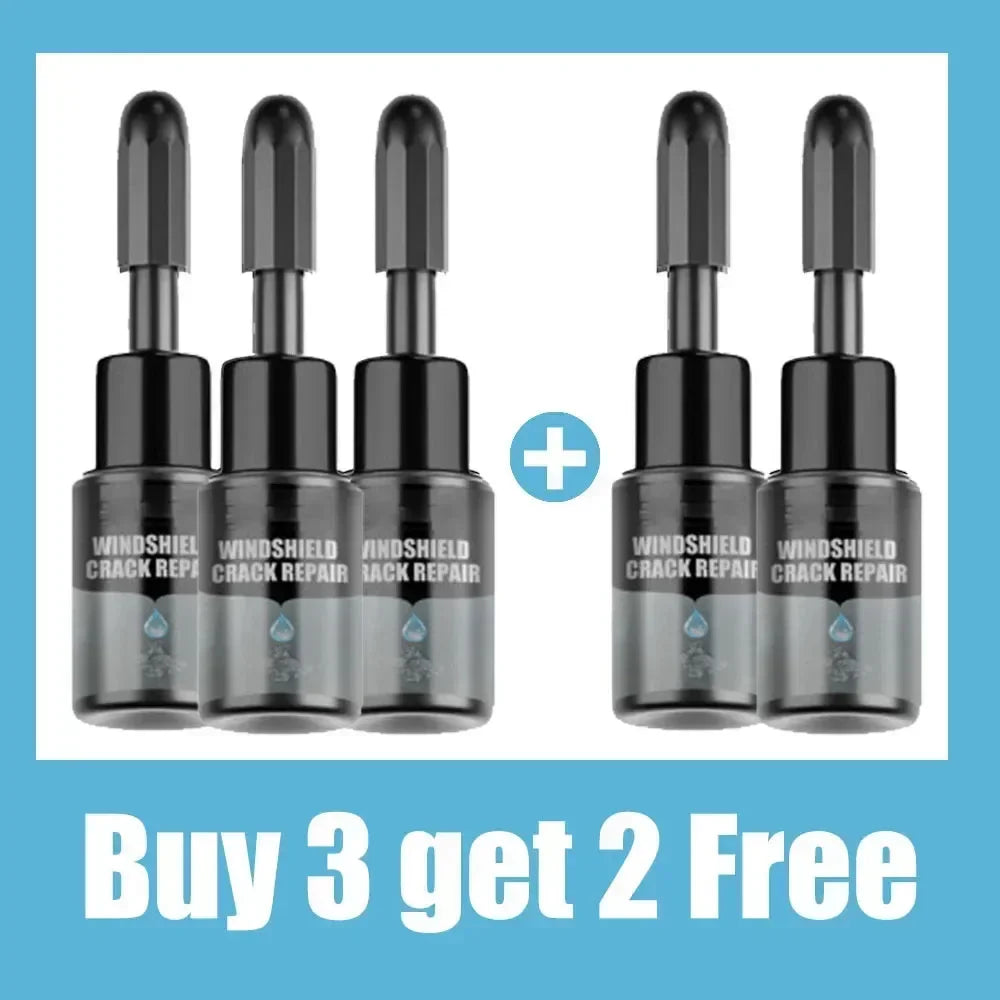 Windshield Repair Kit with Curing Fluid