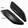 Black decorative hood scoop cover with dimensions 9.5cm and 32.5cm