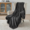 Black Microfiber Fleece Blanket