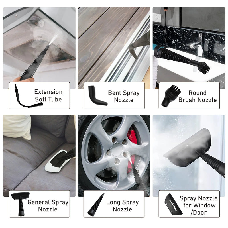 Handheld Steam Cleaner with 9 Accessories