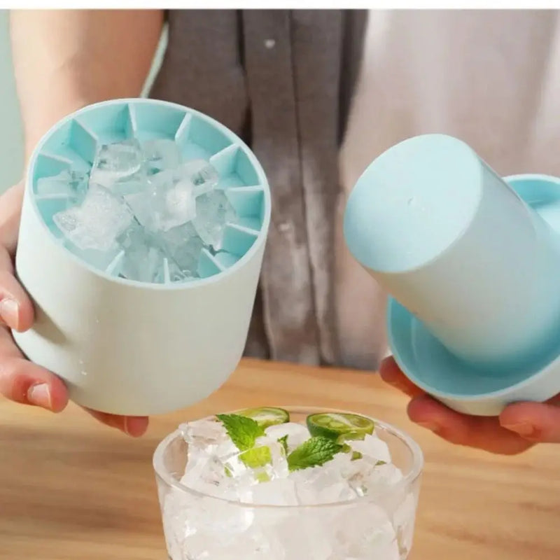 Molde de Silicona Reutilizable para Cubos de Hielo