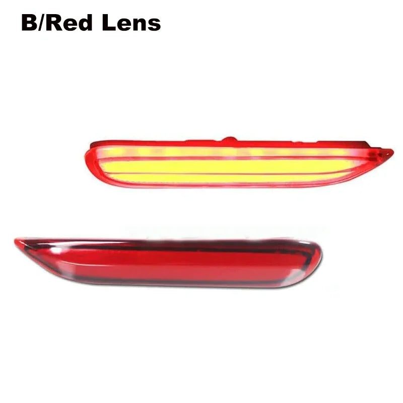 LED Rear Bumper Reflector Lights with Tail and Brake Functions