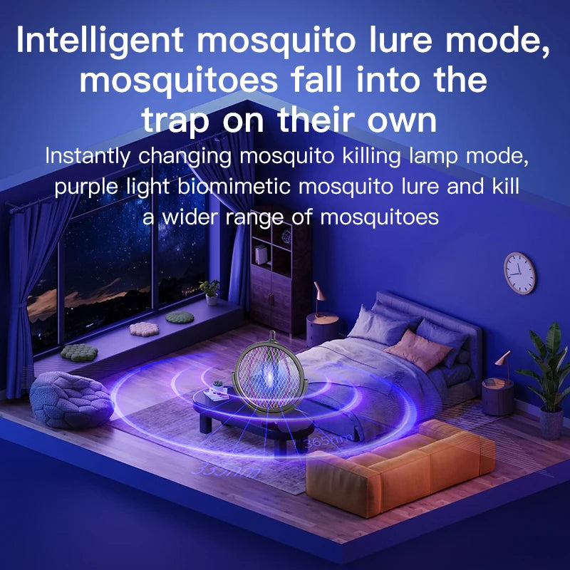 Telescopic Electric Mosquito Swatter with UV Light