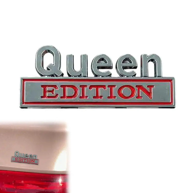 3D Metal "Queen" Emblem Sticker