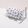 Bowknot Print Makeup Bag - Large Capacity Travel Toiletry Organizer