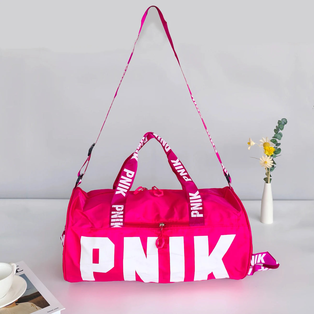 Versatile Printed Nylon Crossbody Travel Bag
