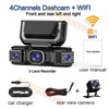 4-Channel 1080P Dash Cam with WiFi and 24H Parking Monitor