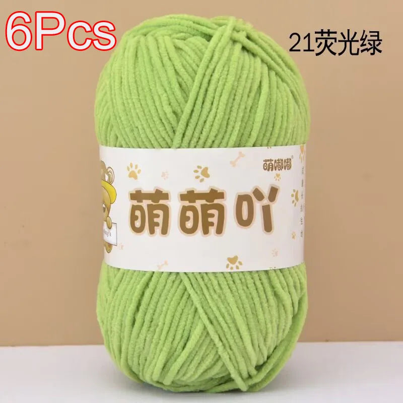 Soft Chenille Yarn for Crocheting and Knitting
