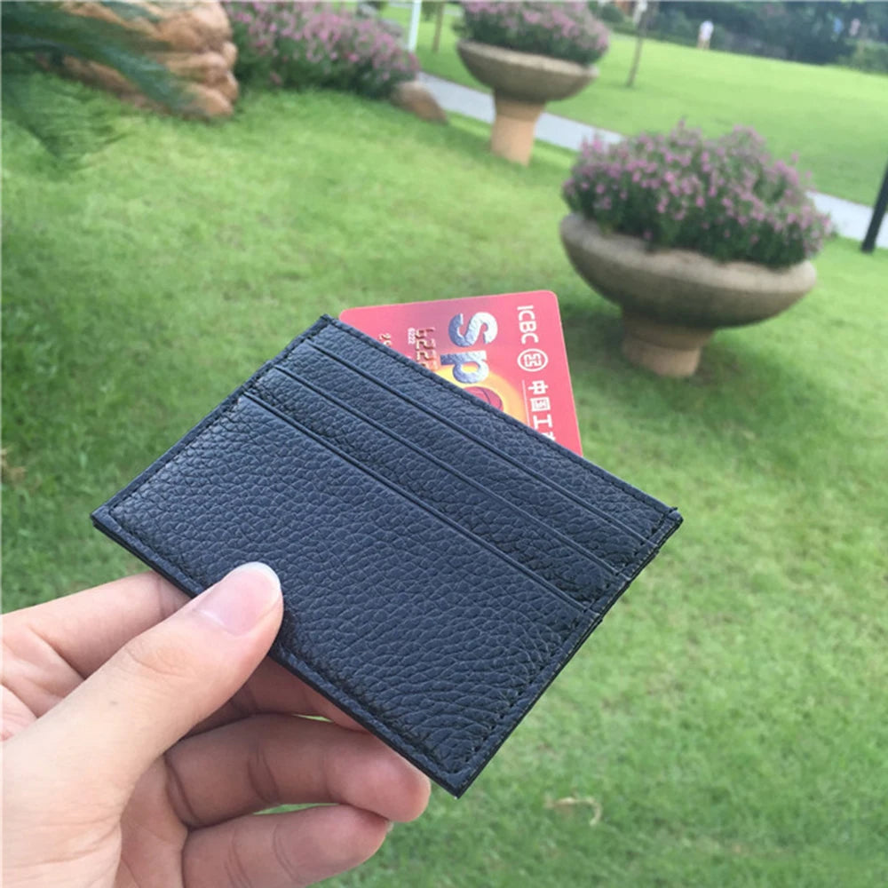 Genuine Leather Credit Card Holder – Slim ID & Card Case