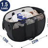 Collapsible Laundry Hamper with Reinforced Handles