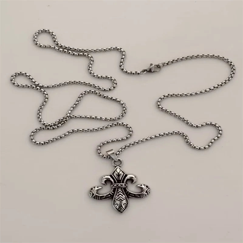 Vintage Cross Pendant Necklace