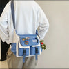 Harajuku Nylon Crossbody Bag with Adjustable Strap