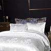 Silver Royal Luxury Duvet Cover Set with Pillowcases