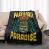 Manta de Lana Fleece con Estampado Tiki Bar Aloha