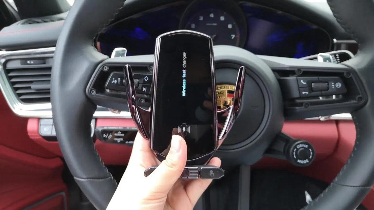 150W Magnetic Wireless Car Charger Mount with Auto-Clamping Cradle