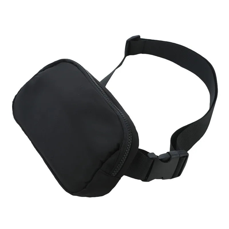 Versatile Nylon Waist Pack with Zippered Pockets