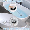 Push-Down Tub Drain Stopper with Hair Catcher