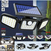 3-Head Solar Security Flood Light with 270° Motion Sensor