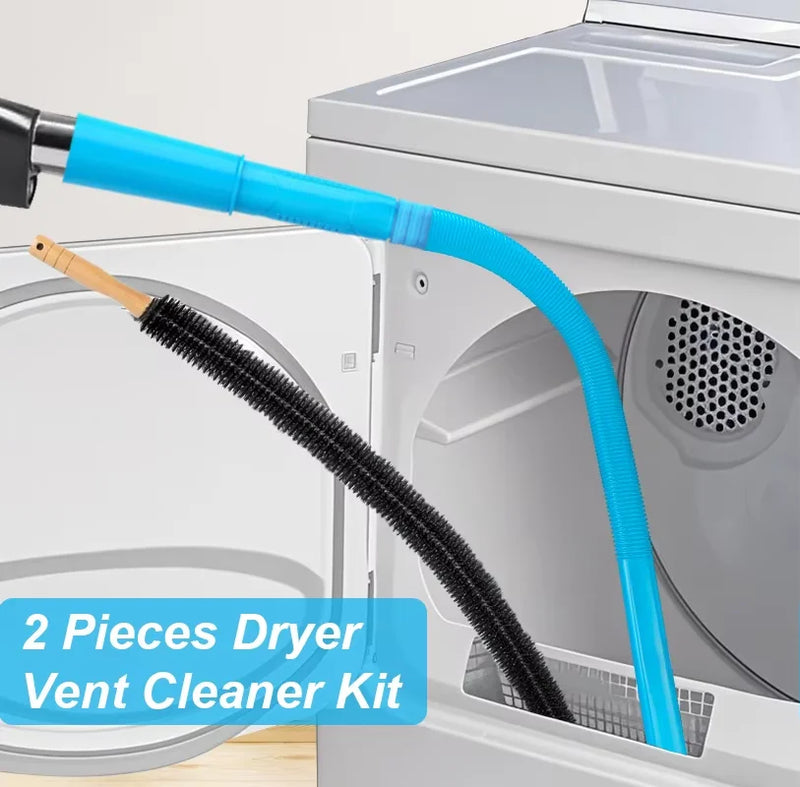 Universal Dryer Vent Cleaning Kit with Vacuum Attachment