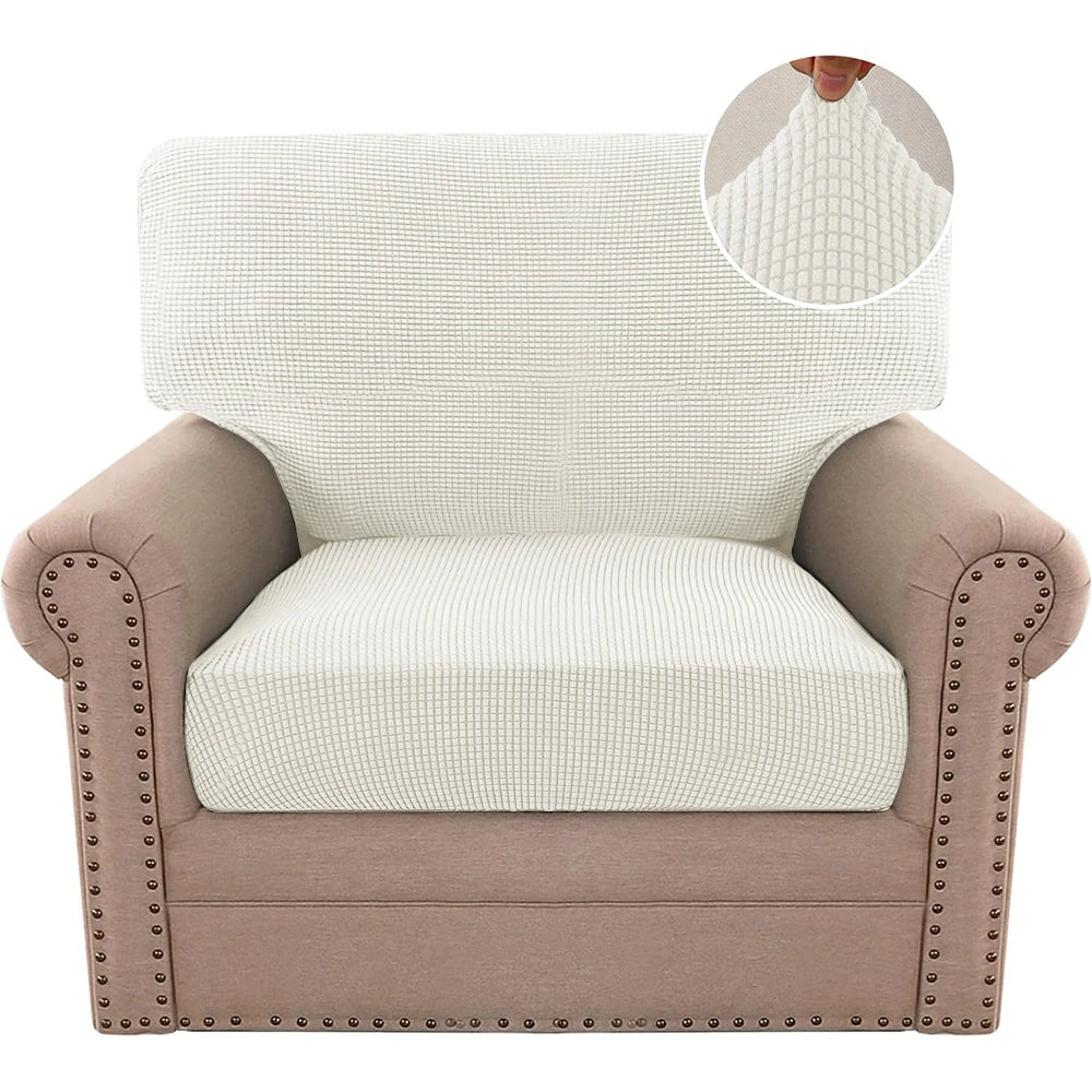 Stretchable Jacquard Sofa Cushion Covers with Anti-Slip Base