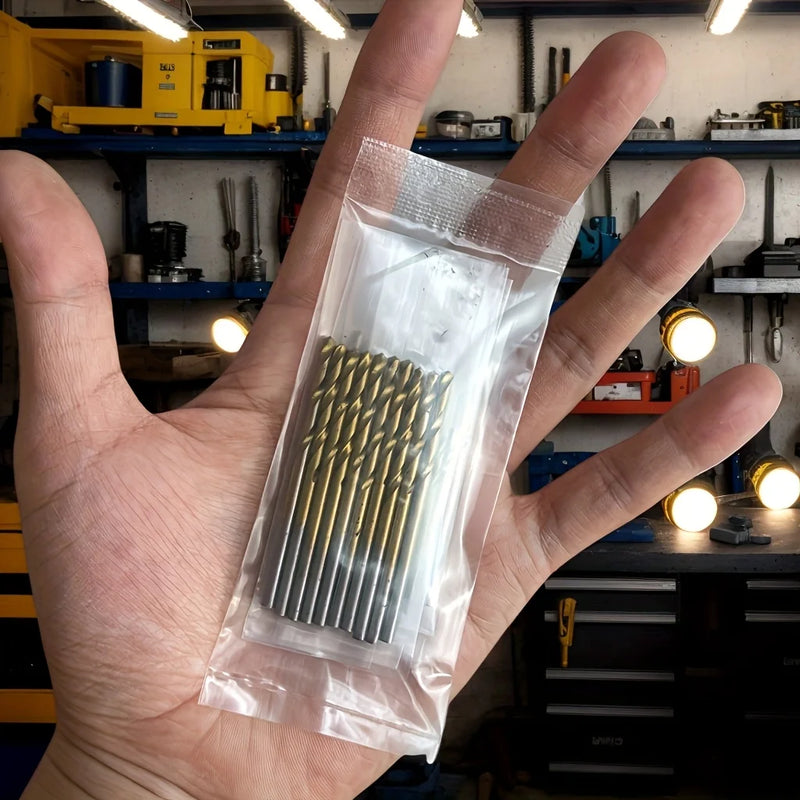 Titanium-Coated Hex Shank Drill Bit Set