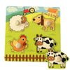 Wooden Alphabet Puzzle Board for Toddlers